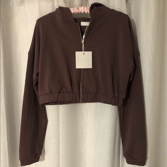 Meshki Tops - MESHKI Jogger Cropped Hoodie